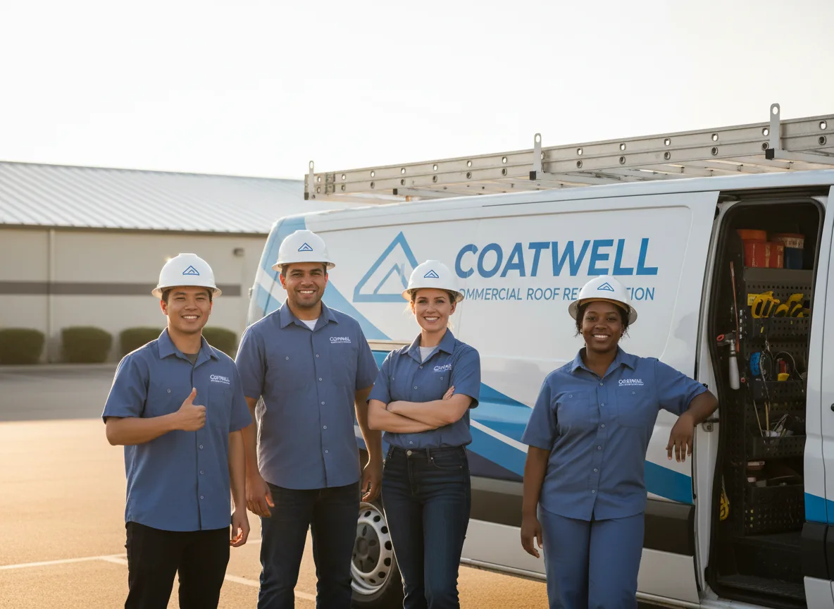 Commercial roof coating company in Anita, IA